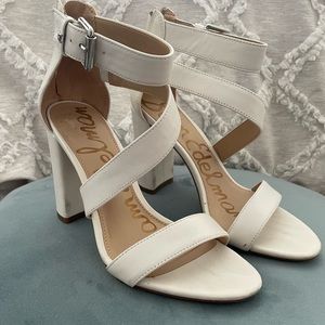White high heel